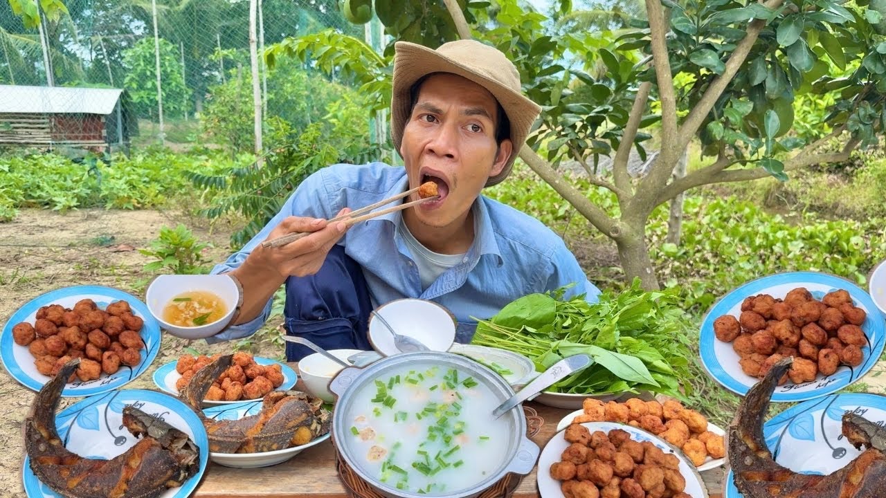 CHẠY BỐC ĐẦU XUỒNG HƠI ĐI BẮT CÁ ĐEM VỀ CHÒI NẤU 1 NỒI CHIÊN 1 NỒI THƠM NGON BÉO BỞ