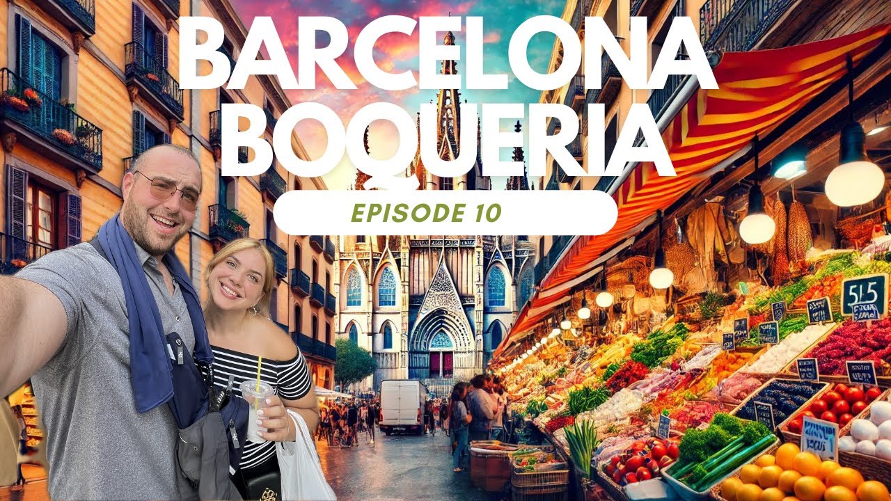 Exploring La Rambla + La Boqueria Market Tour | Barcelona Travel Vlog 2024