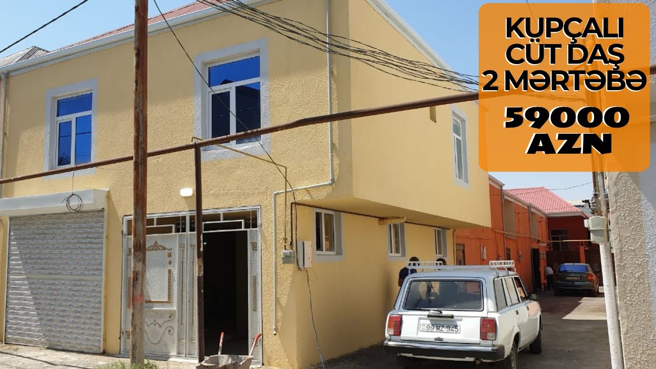 Kupcali-CÜT DAŞLA TİKİLMİŞ GENİŞ TƏMİRLİ-OBYEKTLİ HƏYƏT EVİ SATILIR-QİYMƏT- 59 000 AZN