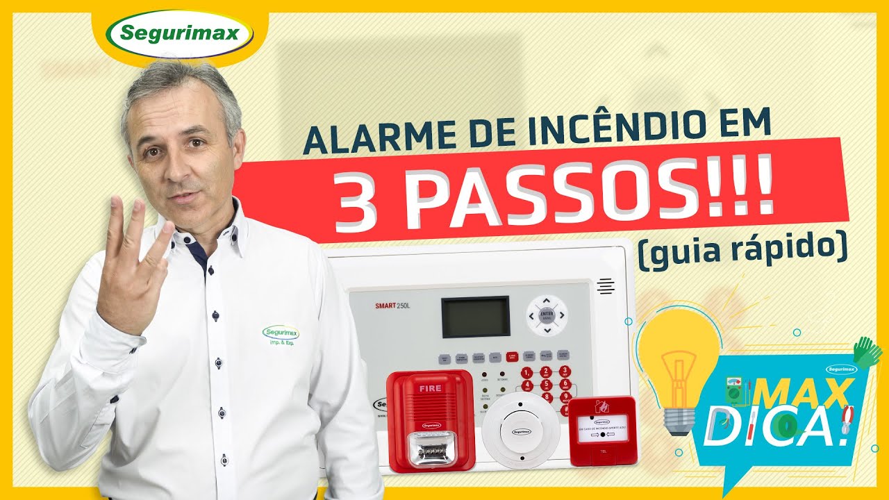 COMO INSTALAR o Alarme de Inc&ecirc;ndio ENDERE&Ccedil;&Aacute;VEL em 3 PASSOS - [GUIA R&Aacute;PIDO] #MAXDICA03