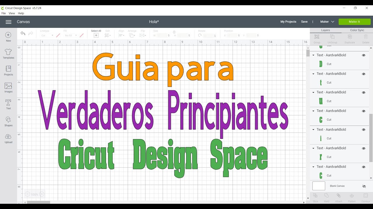 Cricut Design Space para Verdaderos Principiantes.