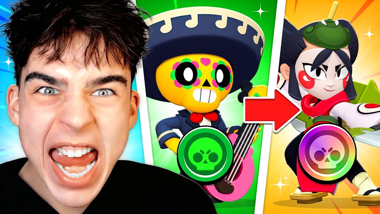 Chaque victoire mon brawler augmente de rareté ! ( Brawl Stars )