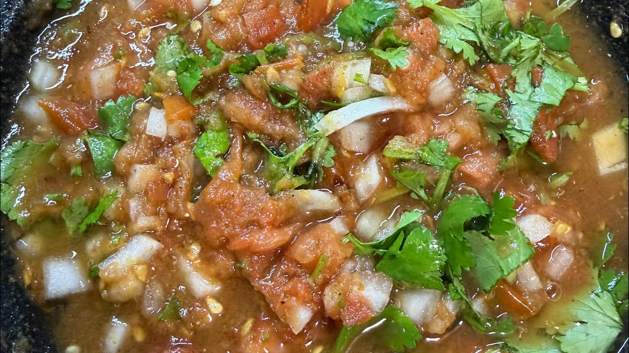 Salsa Mexicana Roja con Chile de Árbol fresco 🧑‍🍳 