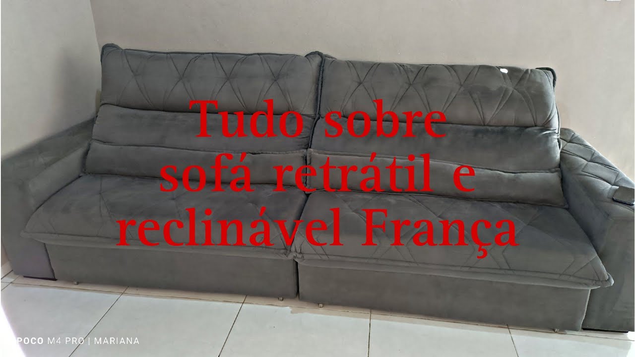 sofá retrátil e reclinável França 3m da King House. Valeu a pena?