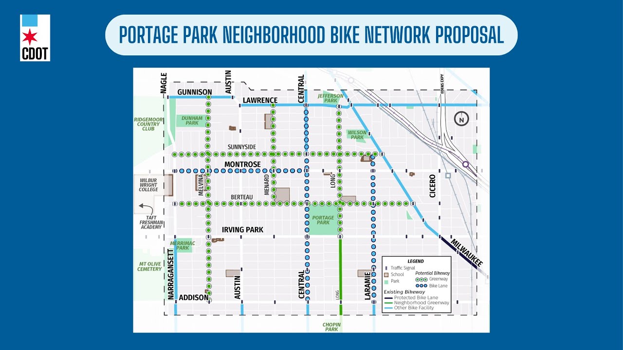 CDOT’s Plan for a New Bikeway Network in Portage Park