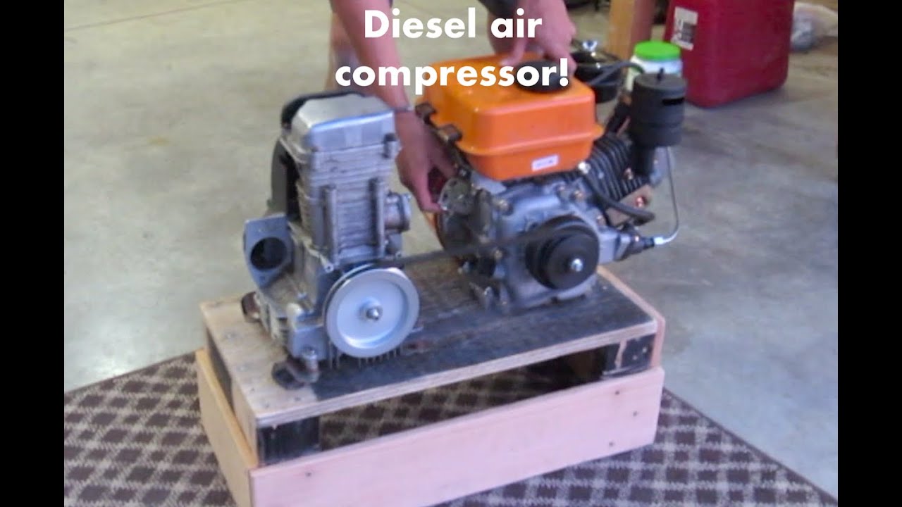 196cc Diesel powered air compressor build (Pt.2)