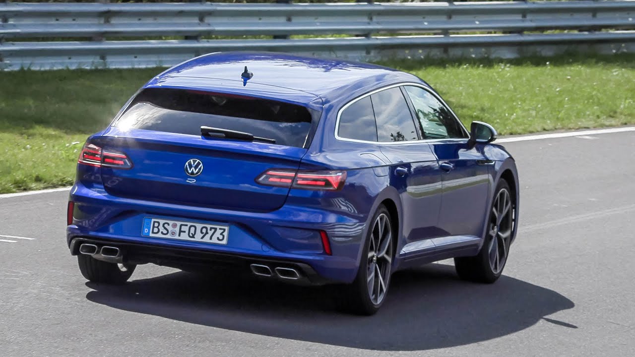 Volkswagen Golf 8 R & Arteon R Shooting Brake spied testing on the N&uuml;rburgring Nordschleife
