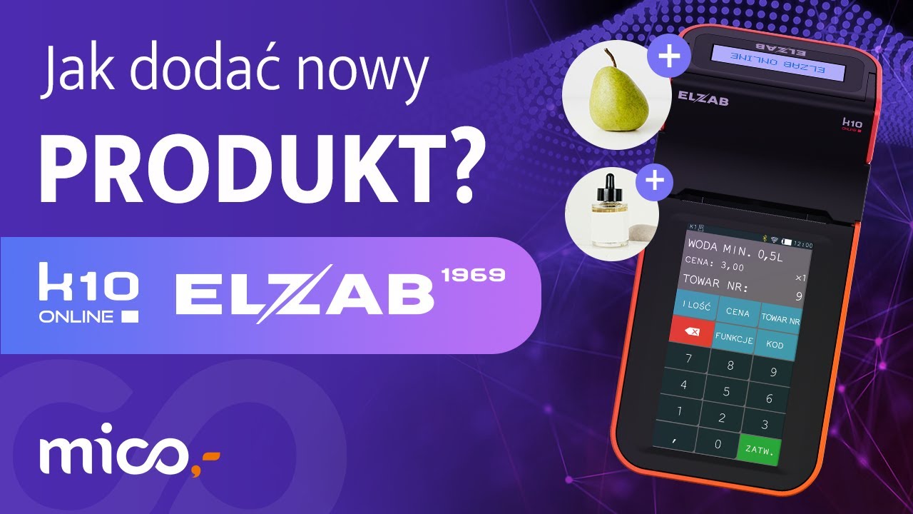 Dodawanie produktu do bazy towarowej PLU - Elzab  K10 Online ➕👓🥑