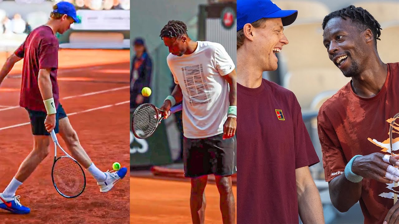 Sinner Took On Monfils&rsquo;s Trick Challenge & Left Him Speechless | Roland-Garros 2025