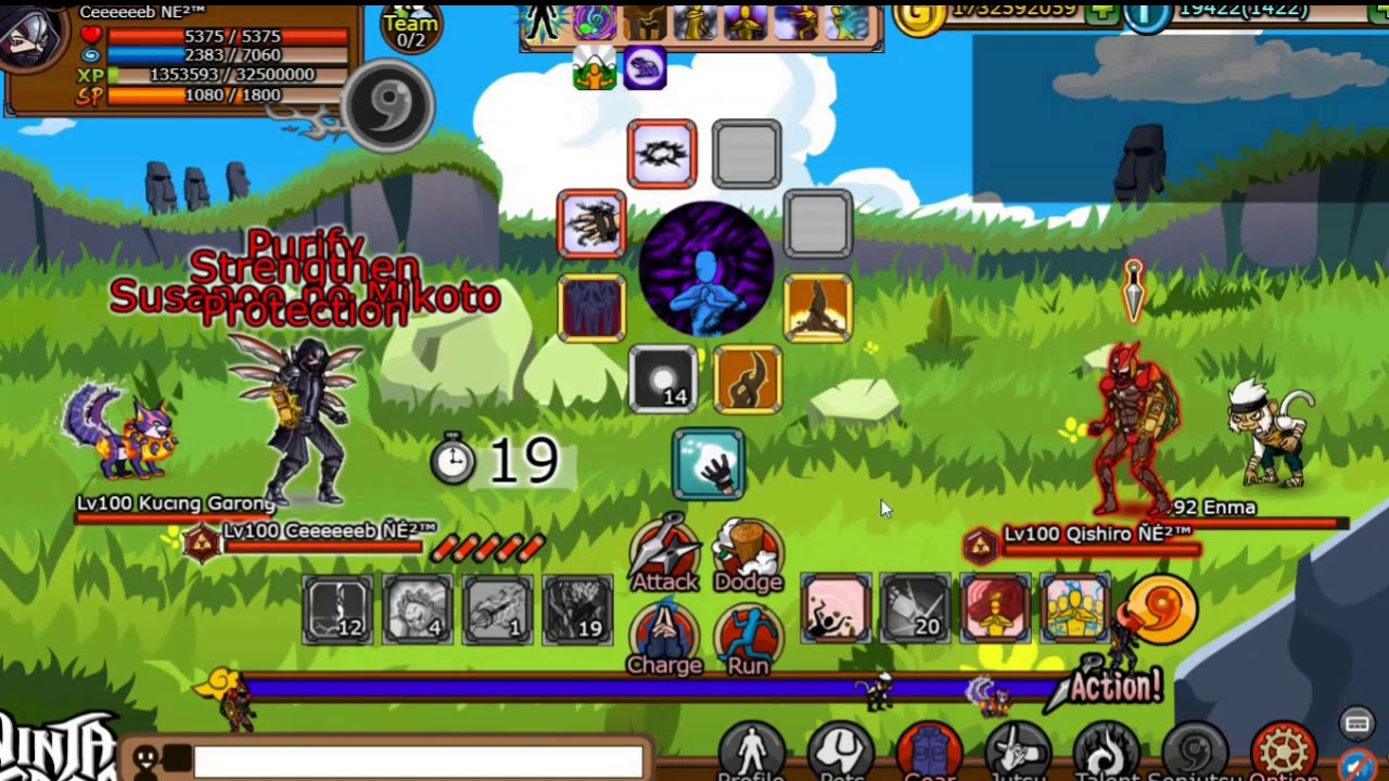 Ninja Saga PVP 2020 IS Tanker vs Strong Opponents Intense Battle
