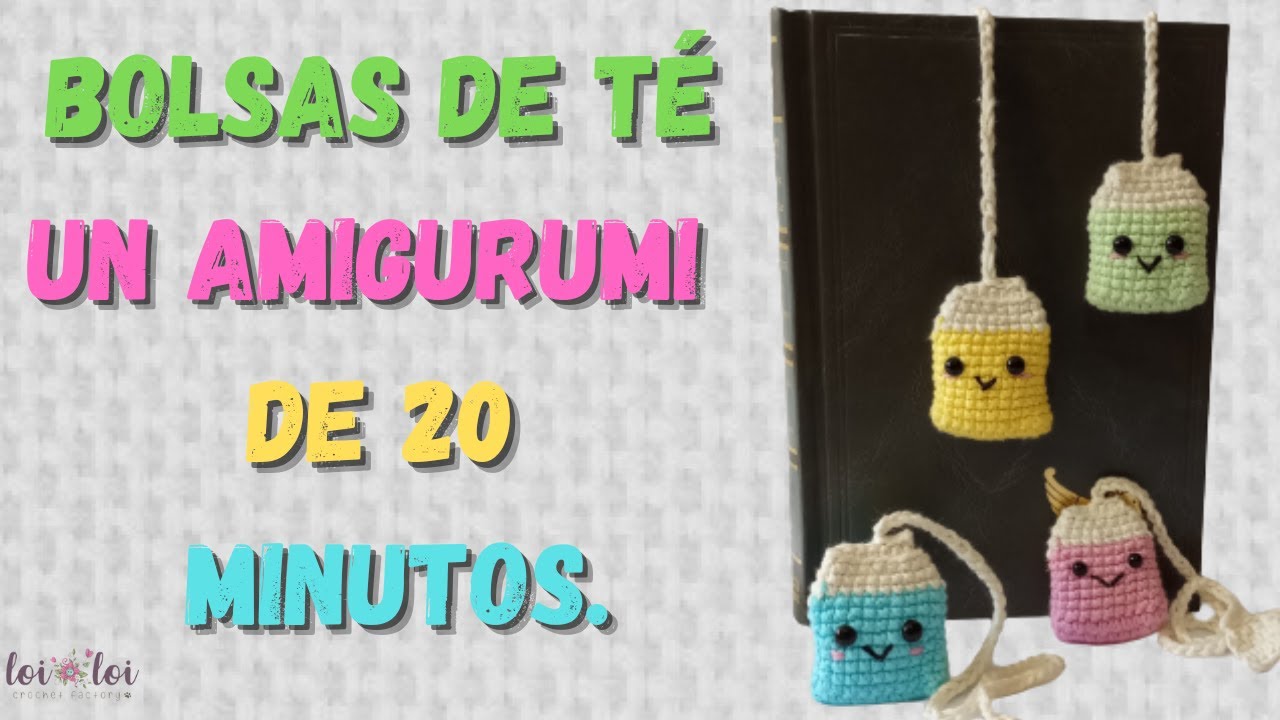 Amigurumi de Bolsas de té, separador de páginas.