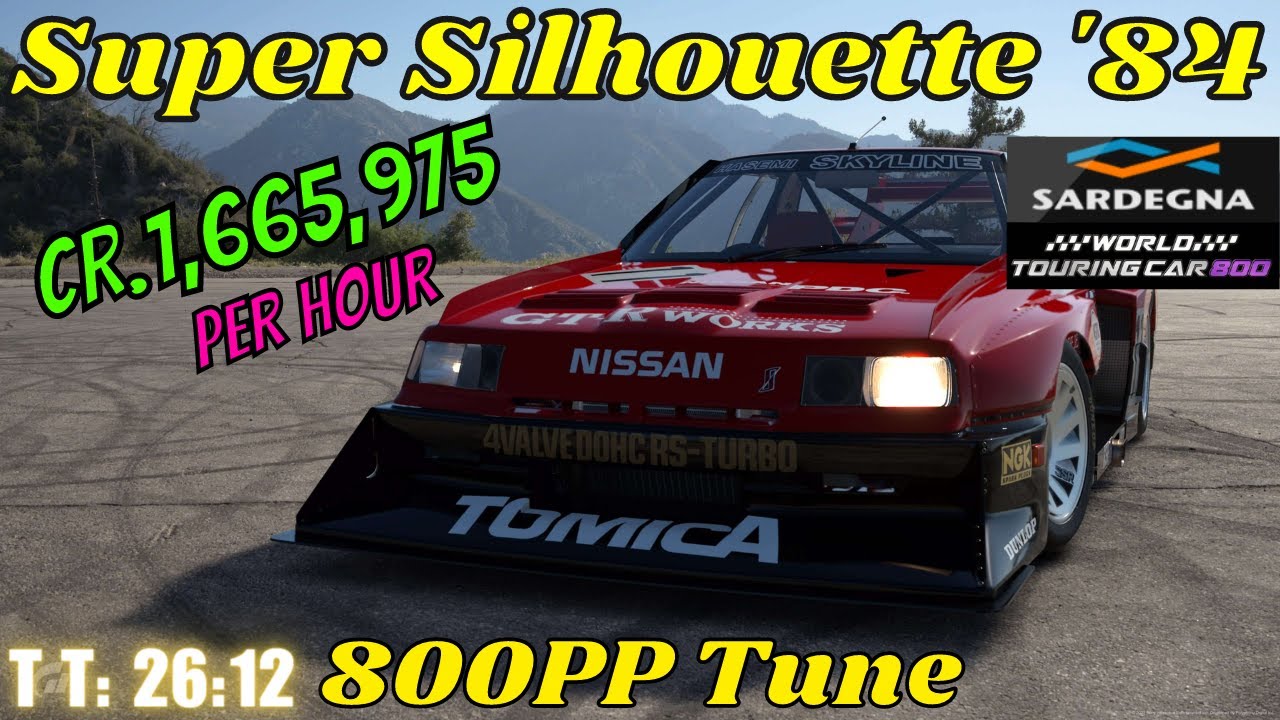 GT7|Skyline Super Silhouette '84|Sardegna 800pp|1.36(Requested)