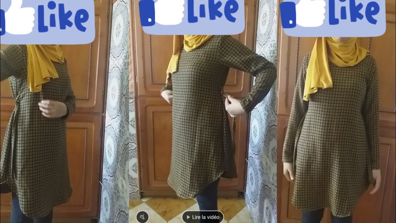 تفصيل شوميز للمحجبات بمترو ونصف قماش