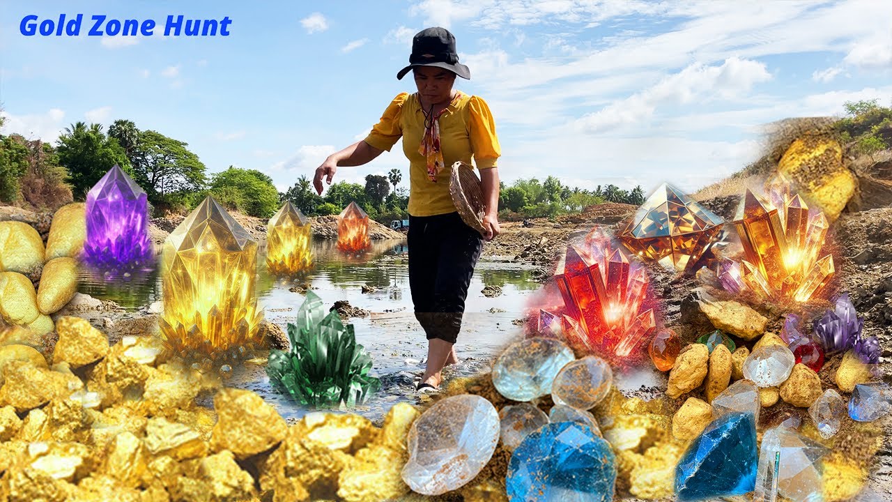 Discovery of Natural Gold, Diamond Amethyst. Diamonds, Quartz Crystal