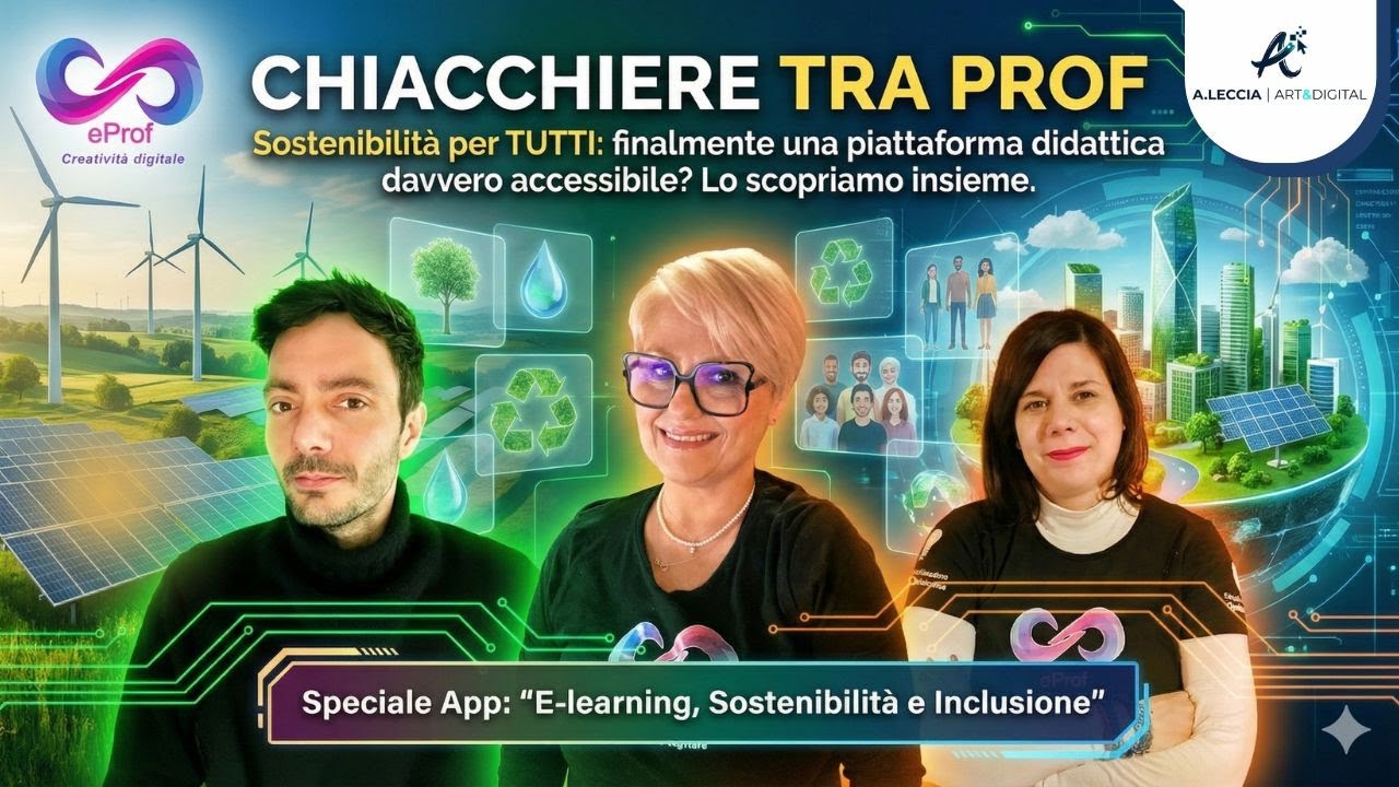 Chiacchiere tra Prof.: Sostenibilità: finalmente una piattaforma didattica davvero accessibile?