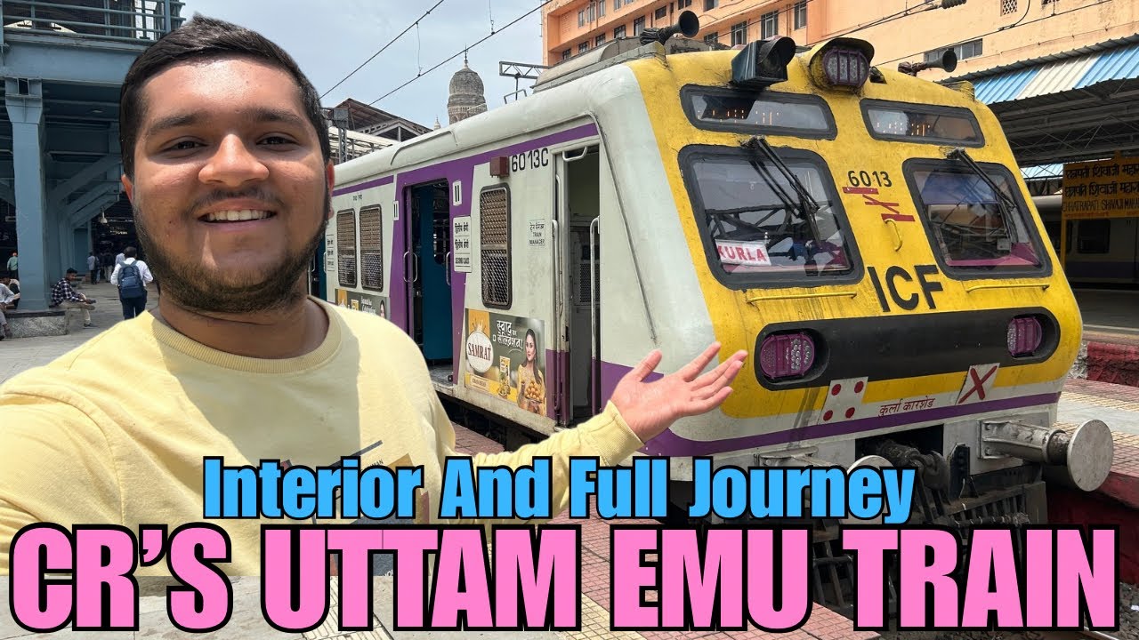 CR’S Uttam Emu Journey 🚂❤️ | Csmt-Kurla Local Train Journey 
