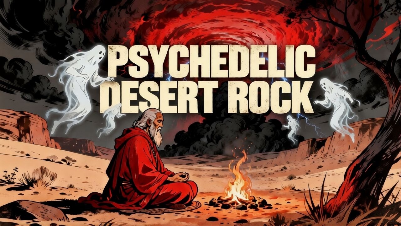 Psychedelic Desert Rock for Studying, Relaxing & Deep Focus 🌵 | Crimson Sand Ritual