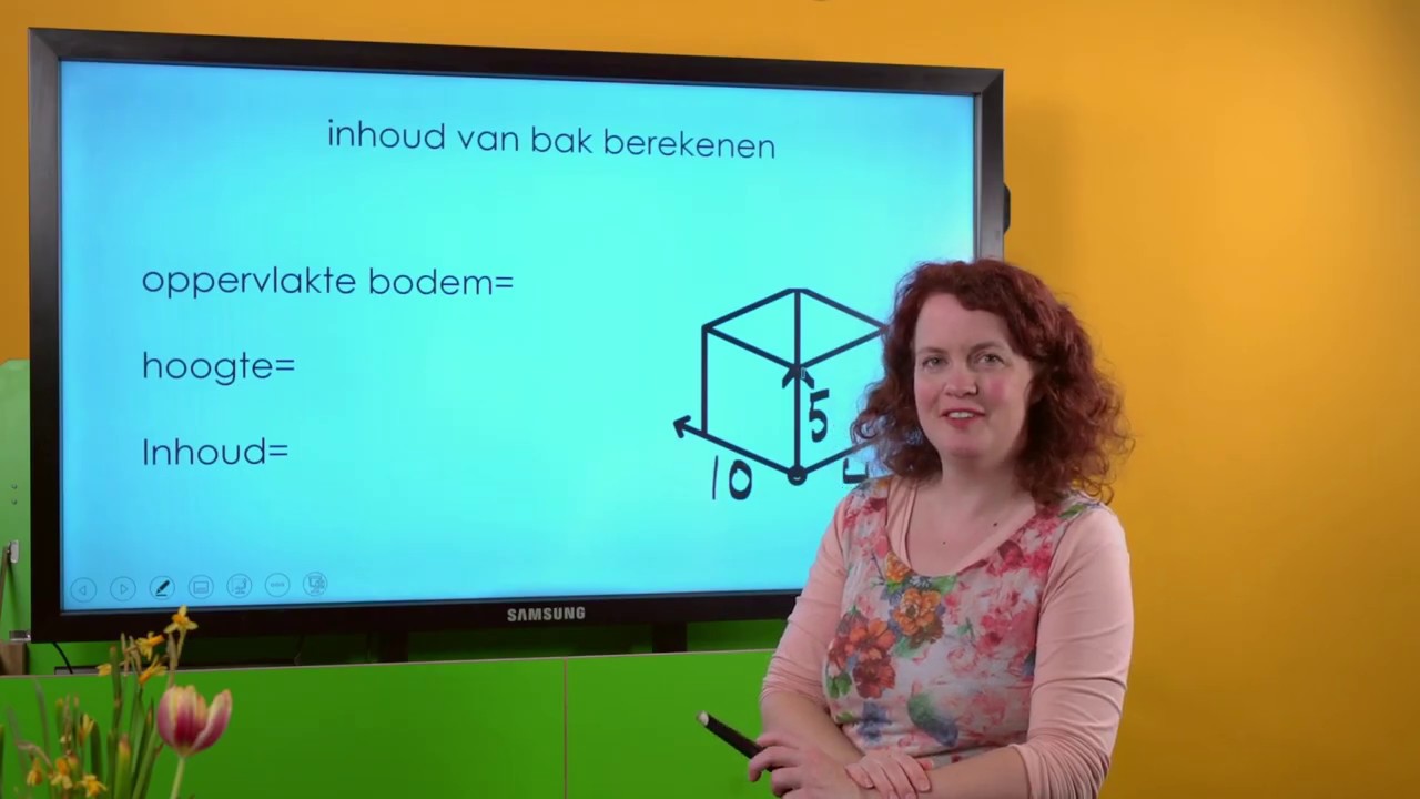Uitleg inhoud berekenen van een bak