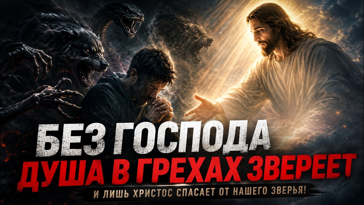 «Без Господа душа в грехах звереет» | Христианская песня - притча на стихи Алексея Дунаева