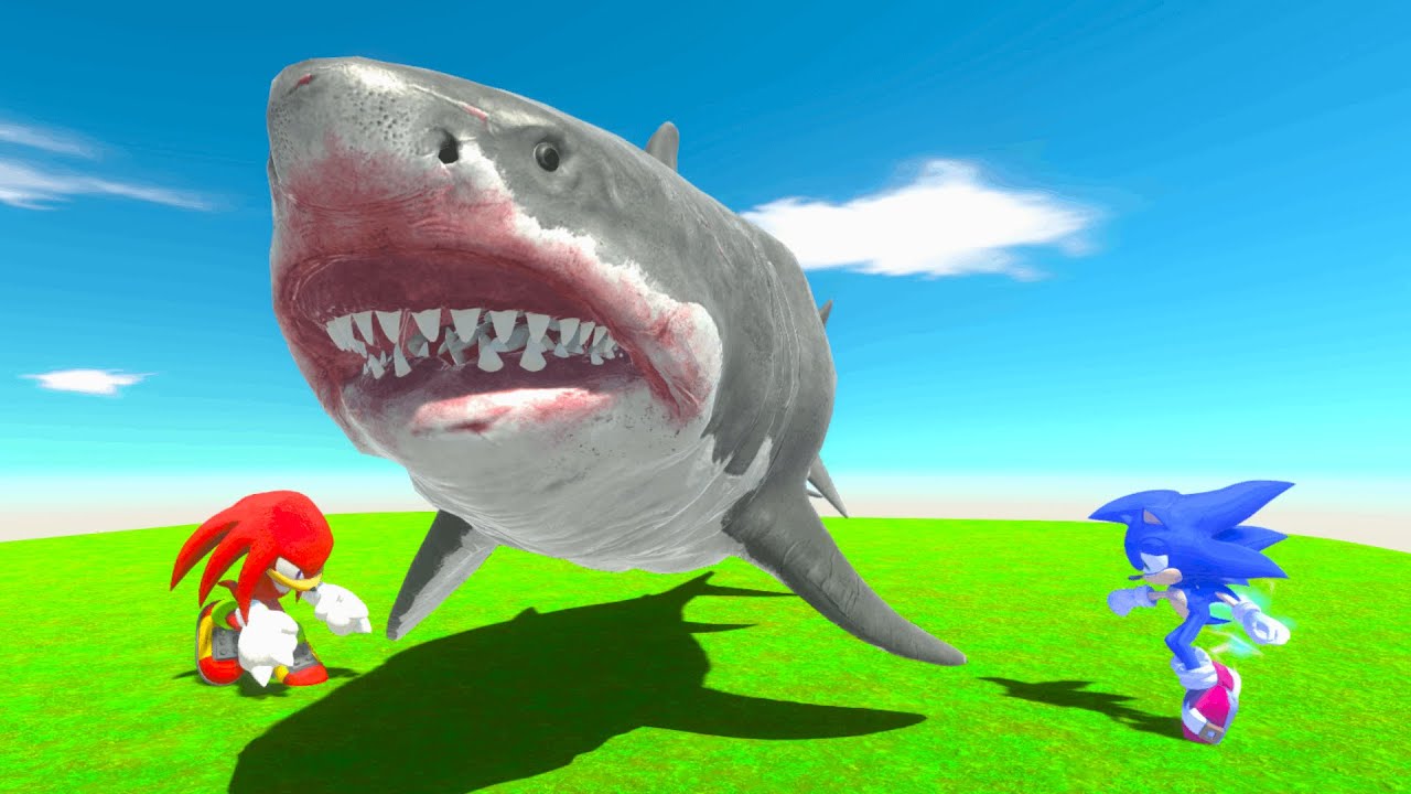 GIANT MEGALADON VS SONIC'S - Animal Revolt Battle Simulator