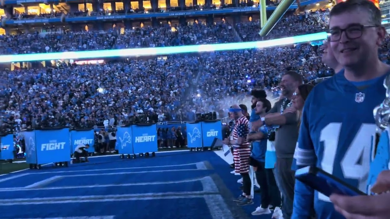 Detroit Lions Ford Field experience SNF 9-8-24