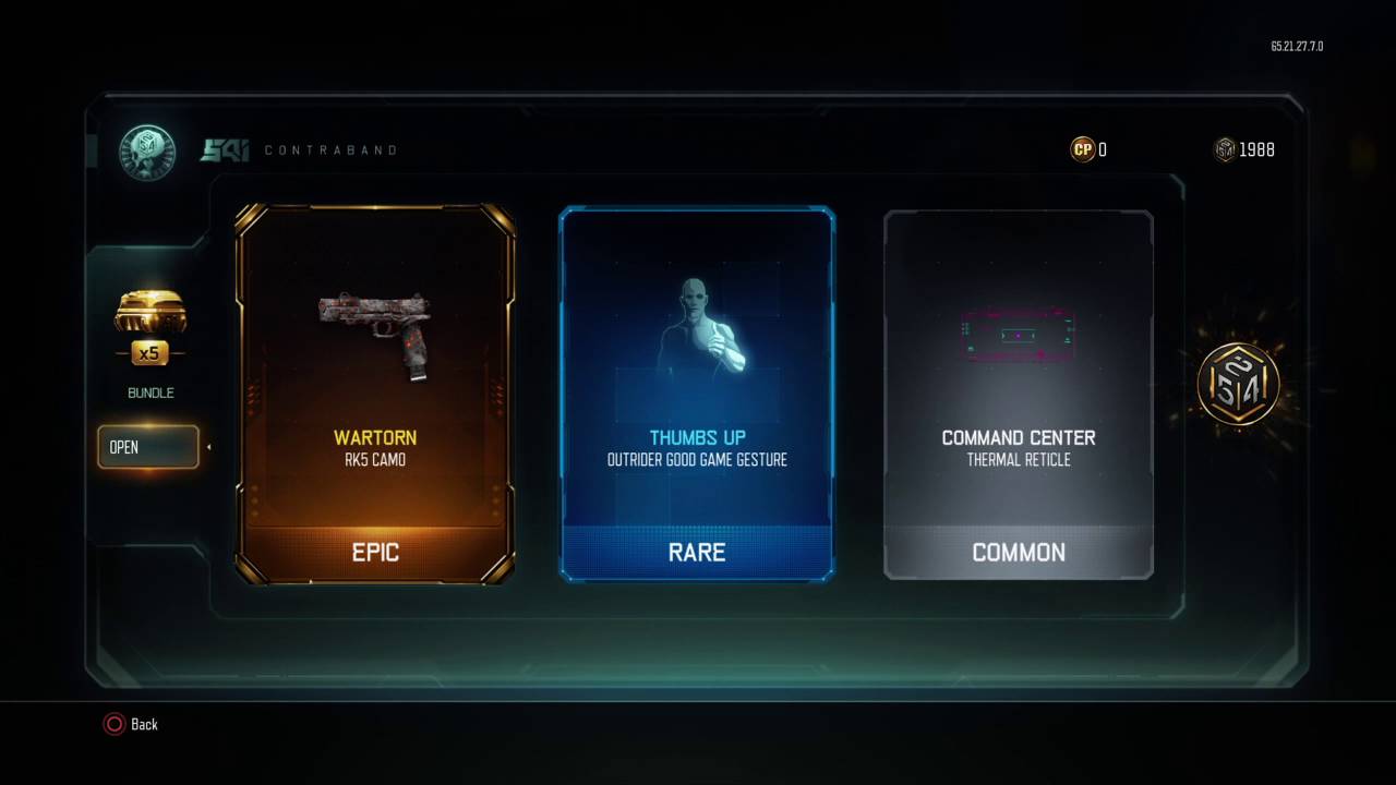 BO3: 75 Wins Supply Drop Contract Opening