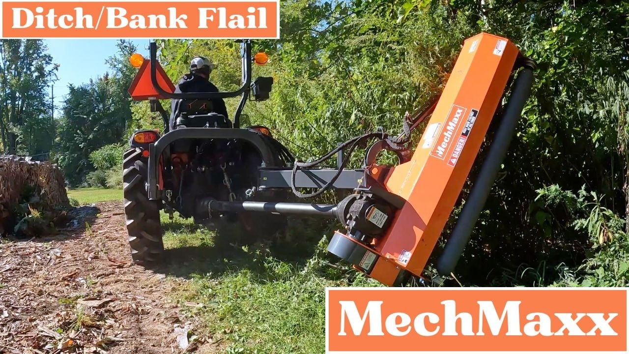 Косилка-измельчитель MechMaxx Offset Ditch Bank — это просто зверь! #mechmaxx