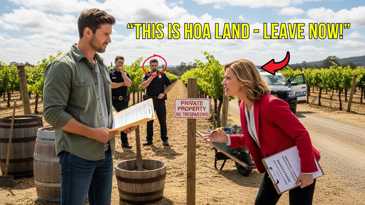 HOA Called Police Over My Vineyard — 12 Minutes Later, They Realized I Own the Valley