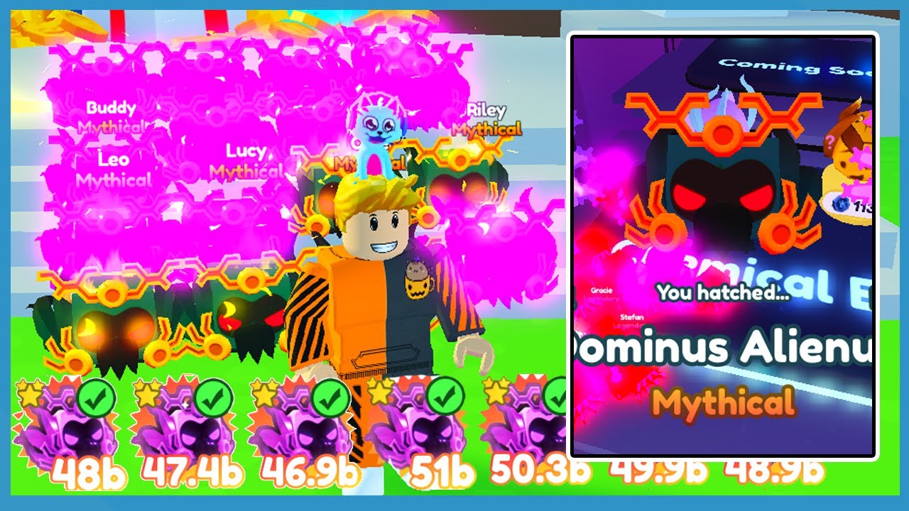 We Got Full Team Of Dark Matter Dominus Alienus In Pet Simulator X