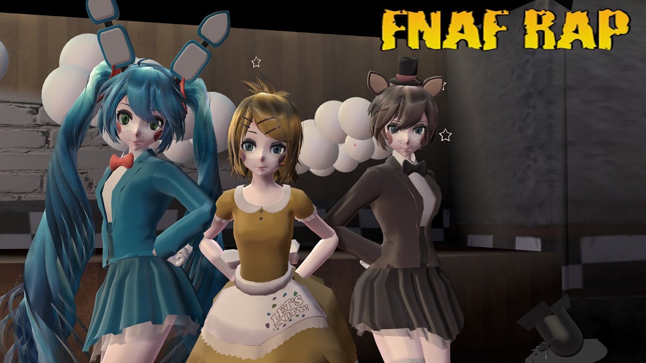 MMD Five Nights At Meiko's - FNAF Rap Welcome To Your Nightmares (Dance Mode)