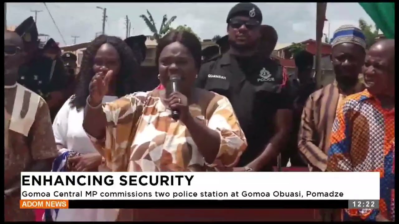 Enhancing Security: Gomoa Central MP commissions two police station at Gomoa Obuasi, Pomadze.