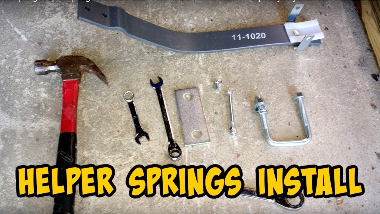 Rear Leaf Spring Helper Springs.  Let's Get These Installed! Add lift & load capacity to your truck.
