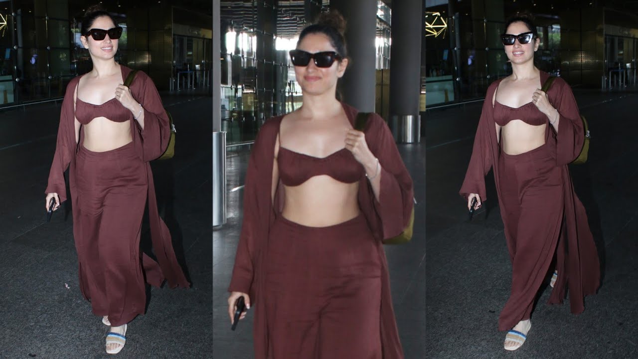 Tamannaah return from romantic getaway, setting the town abuzz with stylish Airport Appearance ✈️❤️