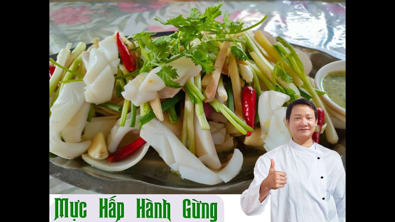 Cách Làm Mực Hấp Hành Gừng - Món Ngon Dễ Làm #9