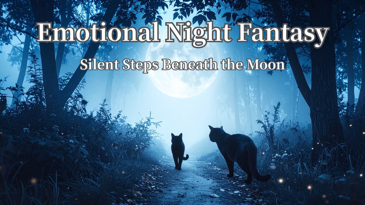 Emotional Night Fantasy – Silent Steps Beneath the Moon