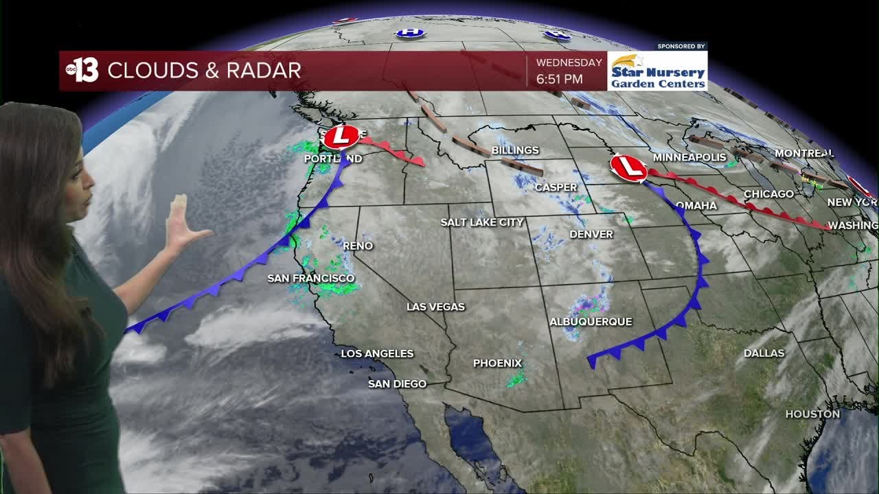 Clear and Cold Tonight, More Rain and Mountain Snow Thursday