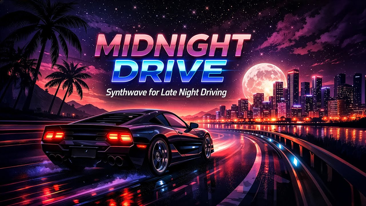 MIDNIGHT DRIVE – Synthwave for Late Night Driving