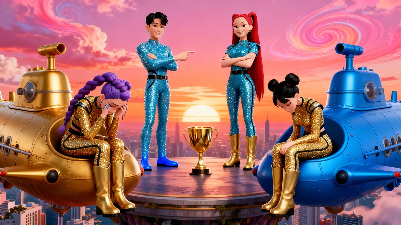 🌊👑 Epic Submarine Battle | RUMI Leads Golden Family to Victory | KPOP Demon Hunters
