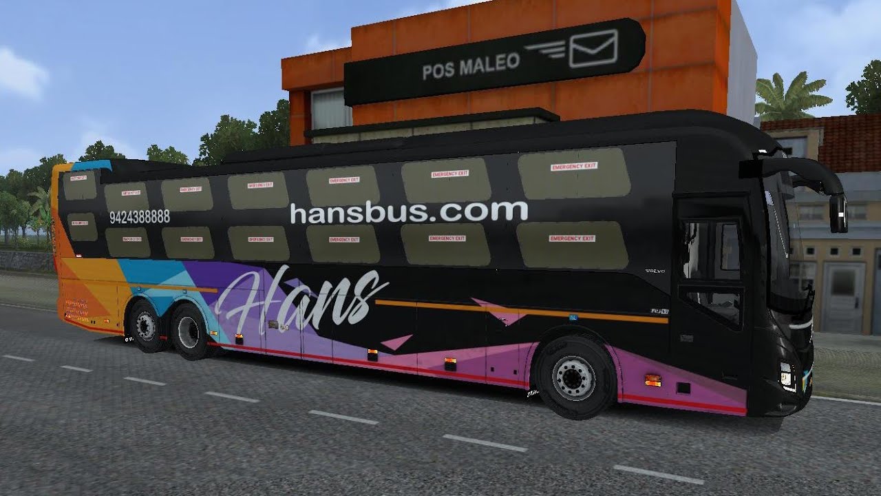 Hans bus travel #offroadmapmod #bussidindonesia #eurotrucksimulator2 #volvobus 
