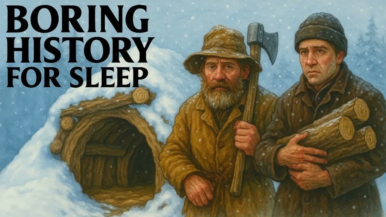 The Dark Reality of Pioneer Winters  Underground Homes for Survival   Boring History for Sleep
