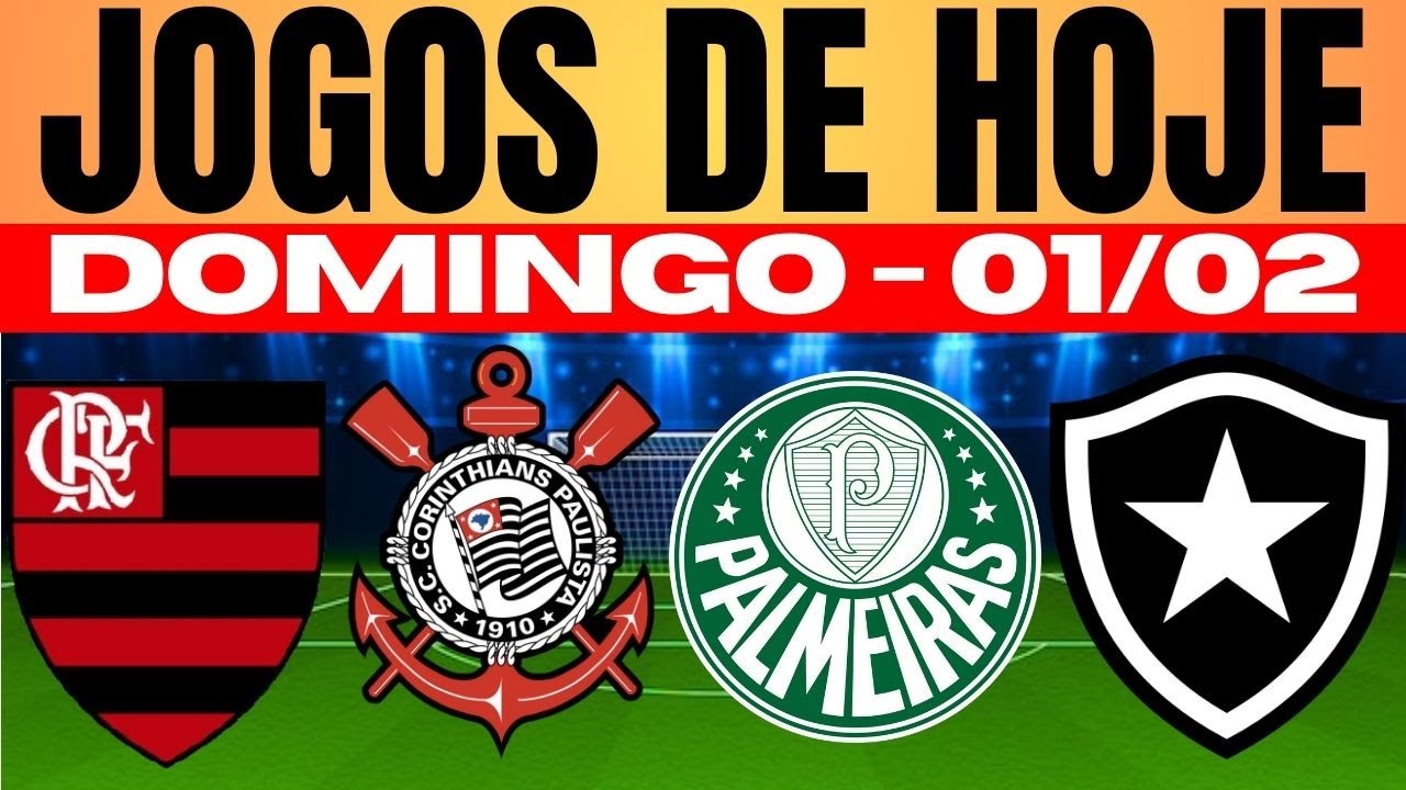 💥IMPERDÍVEL!!! CONFIRA AQUI OS CAMPEONATOS ESTADUAIS NOS JOGOS DE HOJE DOMINGO 01/02/2026