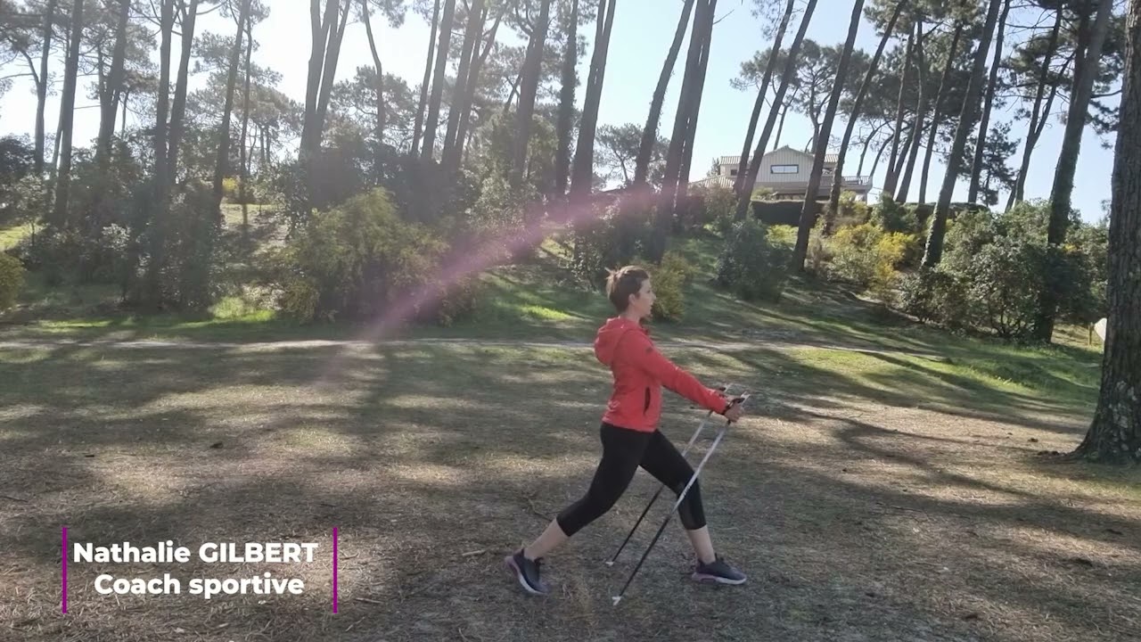 NORDIC SCULPT - Quelques exercices de renforcement musculaire à l'aide des bâtons de marche nordique