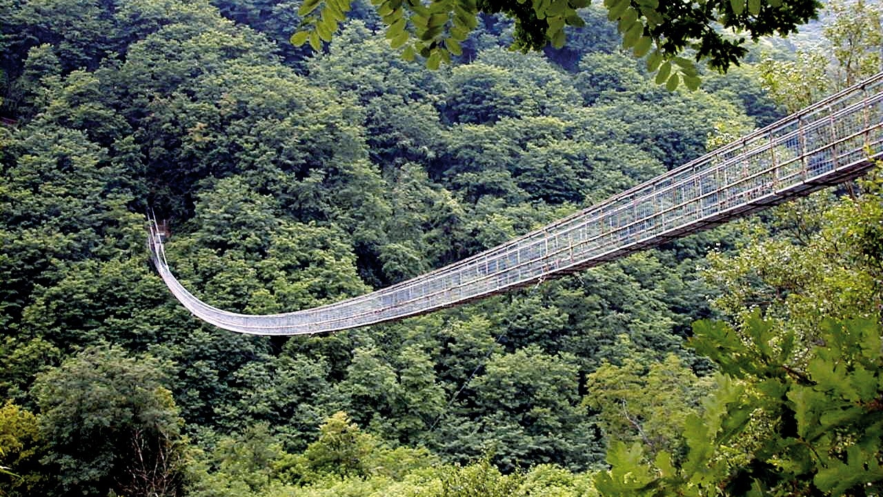 Il ponte sospeso più lungo del mondo è a San Marcello Montagna Pistoiese video Pistolozzi Marco