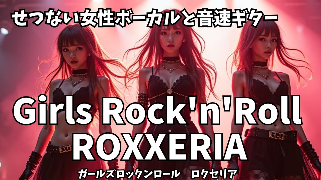 【せつなくかっこいい】Girls Rock'n'Roll Roxxeria Band Light a Fire In Your Heart
