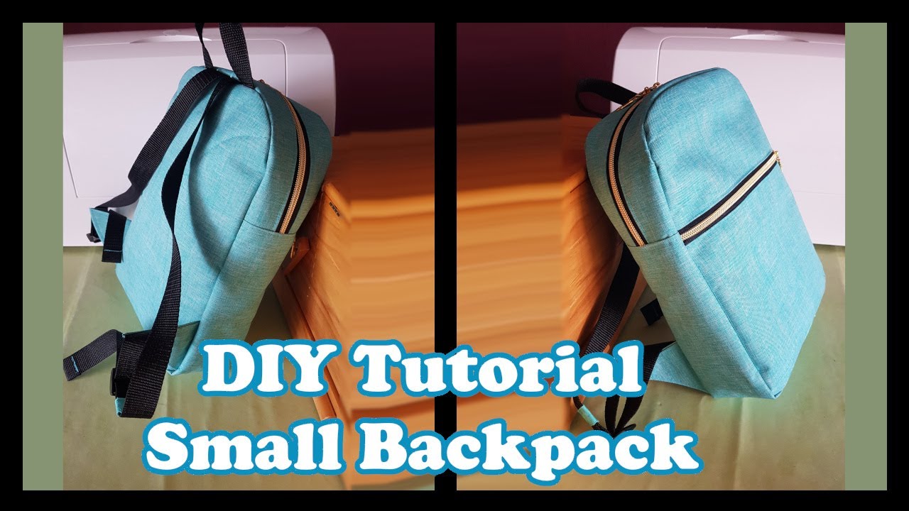 DIY Tutorial Small Backpack | kleinen Rucksack aus Outdoor-Stoff nähen