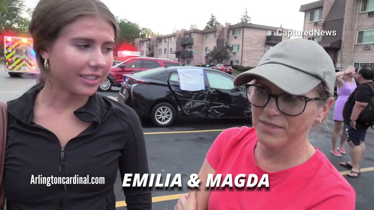 Emilia and Magda describe storm conditions when roof blew off condo building in Mount Prospect