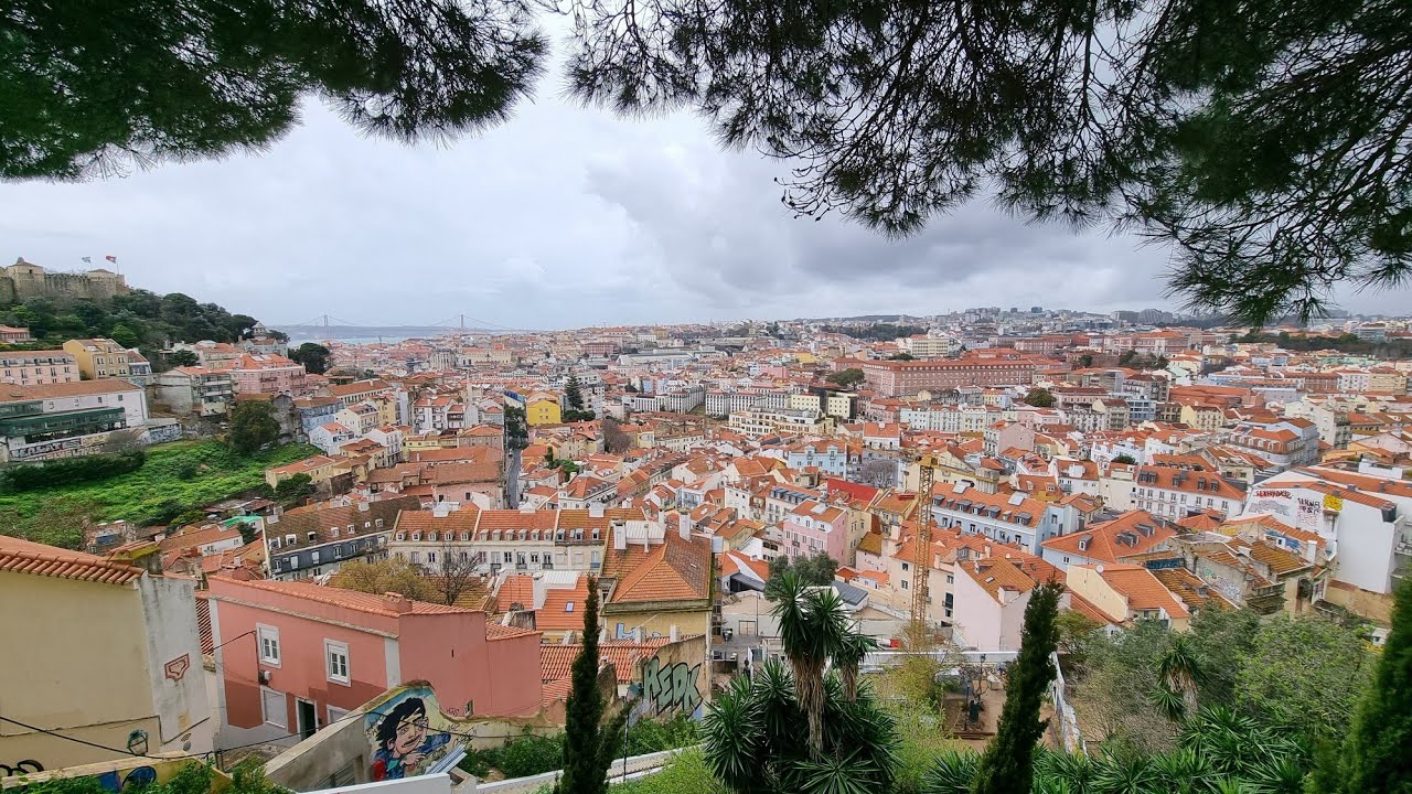 FLYING OVER LISBON IN 4K. PORTUGAL CINEMATIC DRONE VIDEO.