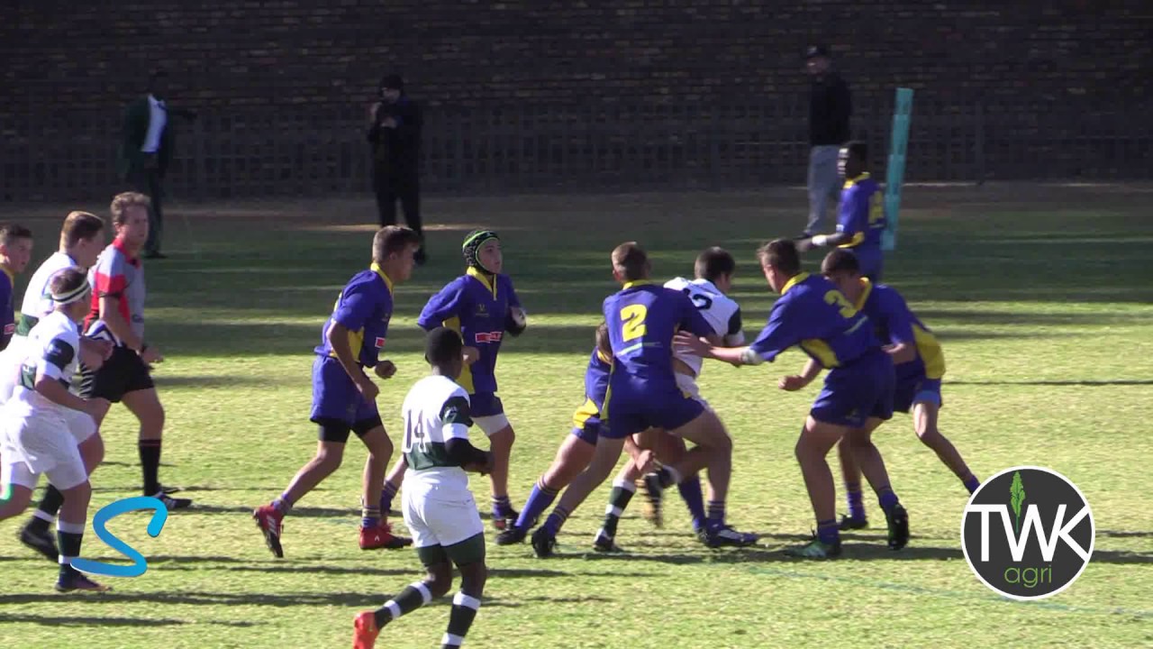 School Rugby Action - u/16 Ermelo vs HTS Witbank 10-06-17