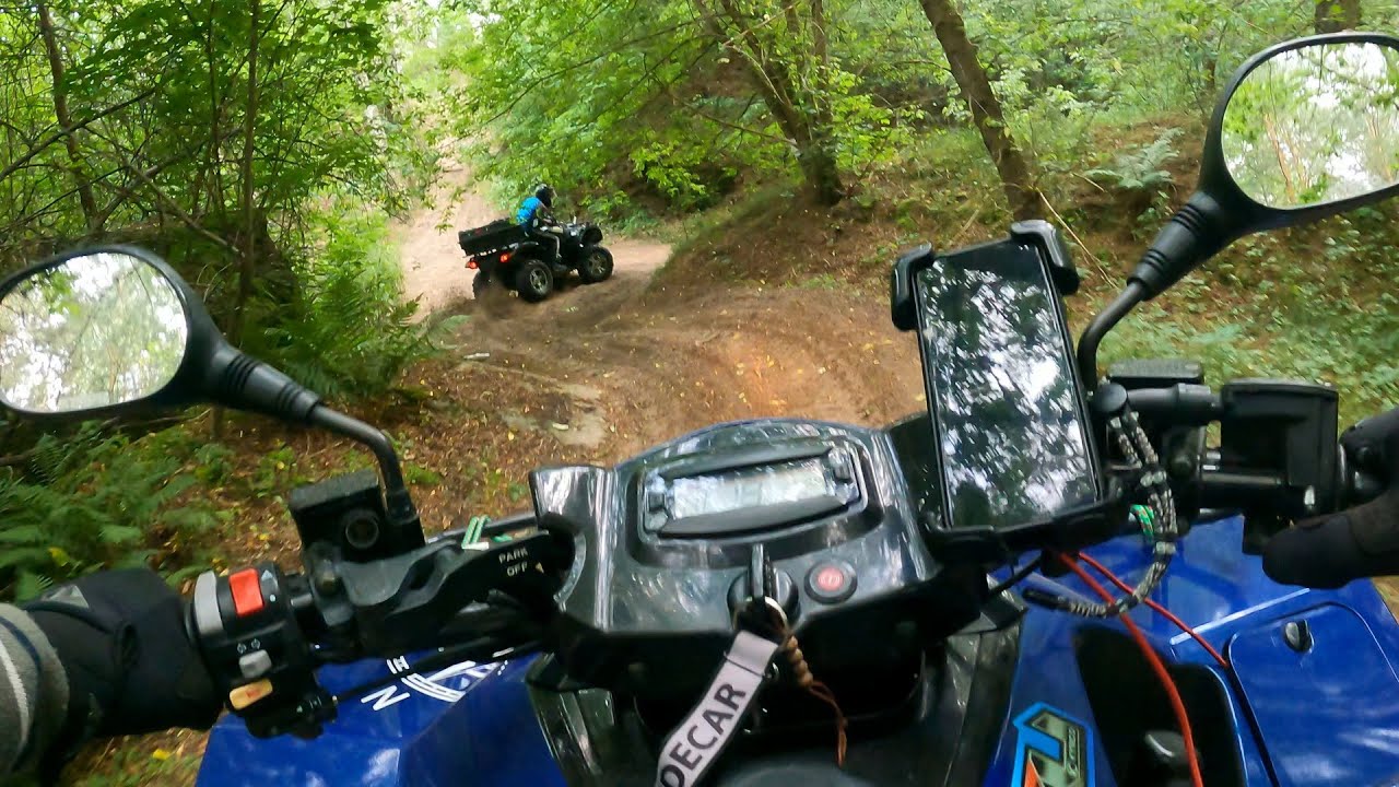 Kymco MXU 300R & CfMoto 500 through the forest.