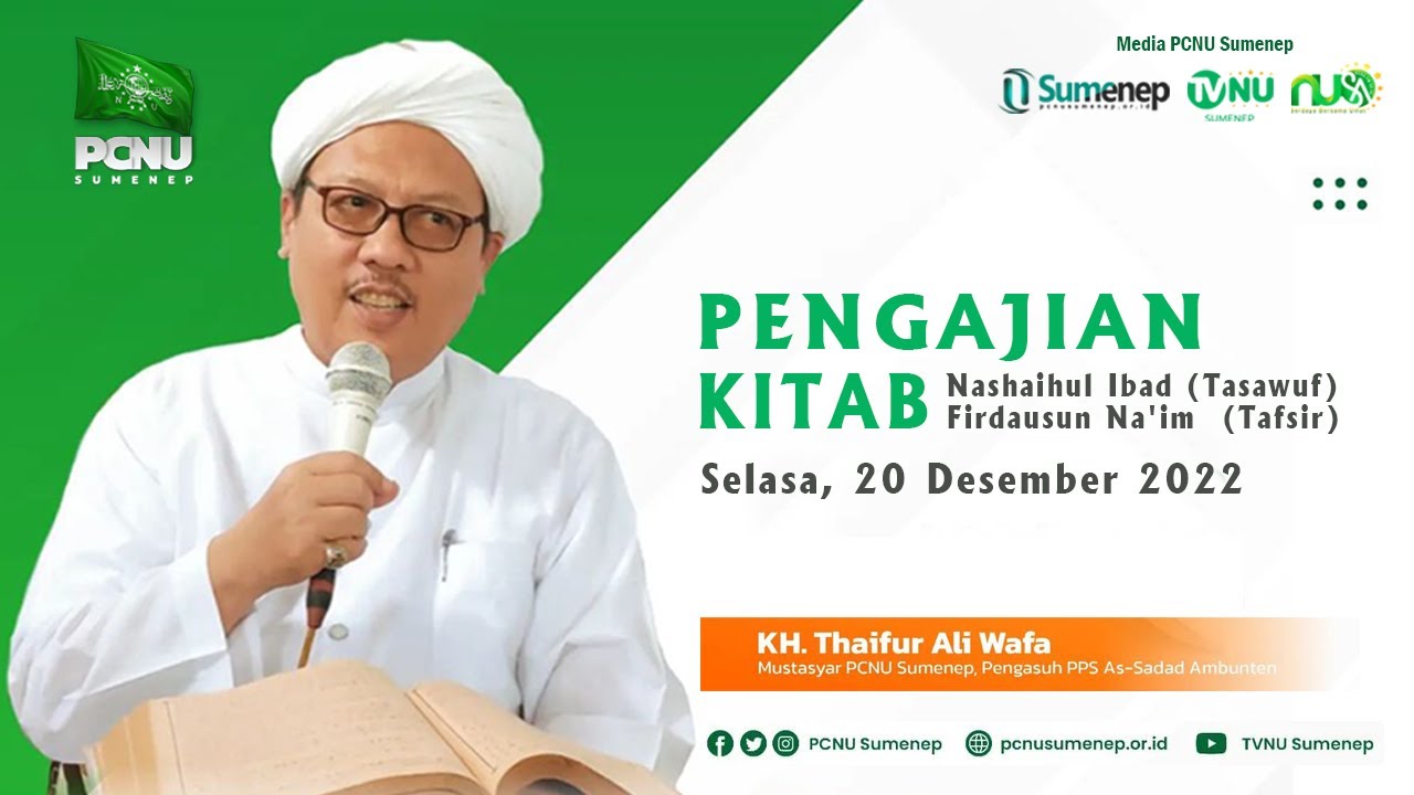🔴 (LIVE) KH Thaifur Ali Wafa | Pengajian Rutin Kitab Nashaihul Ibad & Firdausun Na'im | 20-12-2022